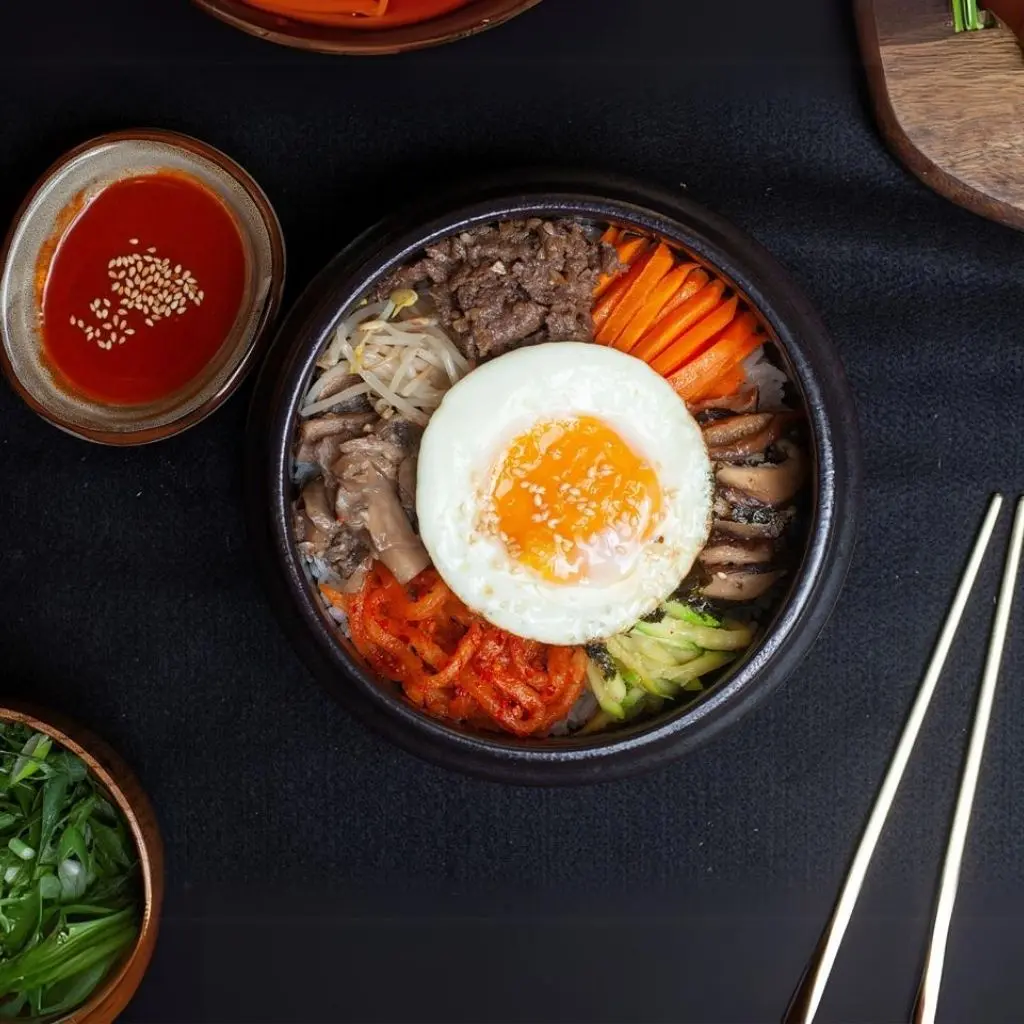 Dolsot Bibimbap - Mixed Rice with Vegetables